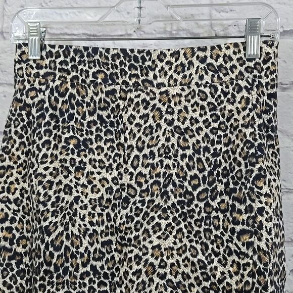 Adrienne Vittadini Animal Print Skirt Knee Length Pencil Straight Stretch Size 2 - Picture 9 of 11